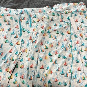 Men’s BedHead Pajama set, regatta sailboat print size XL! NWT.